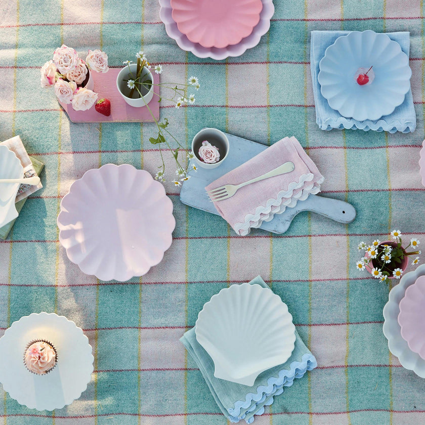 Pastel Ricrac Fabric Napkins
