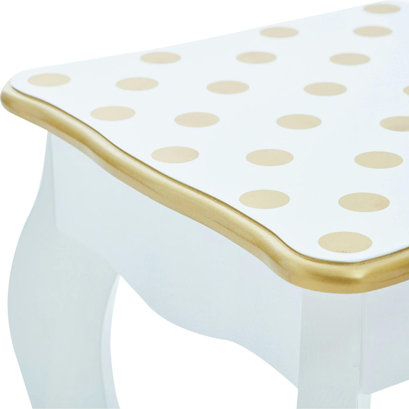 Teamson Kids Wooden Polka Dot 2-pc. Play Vanity