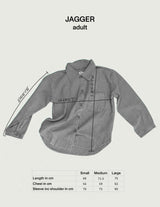Adult Jagger Rust Cord Overshirt