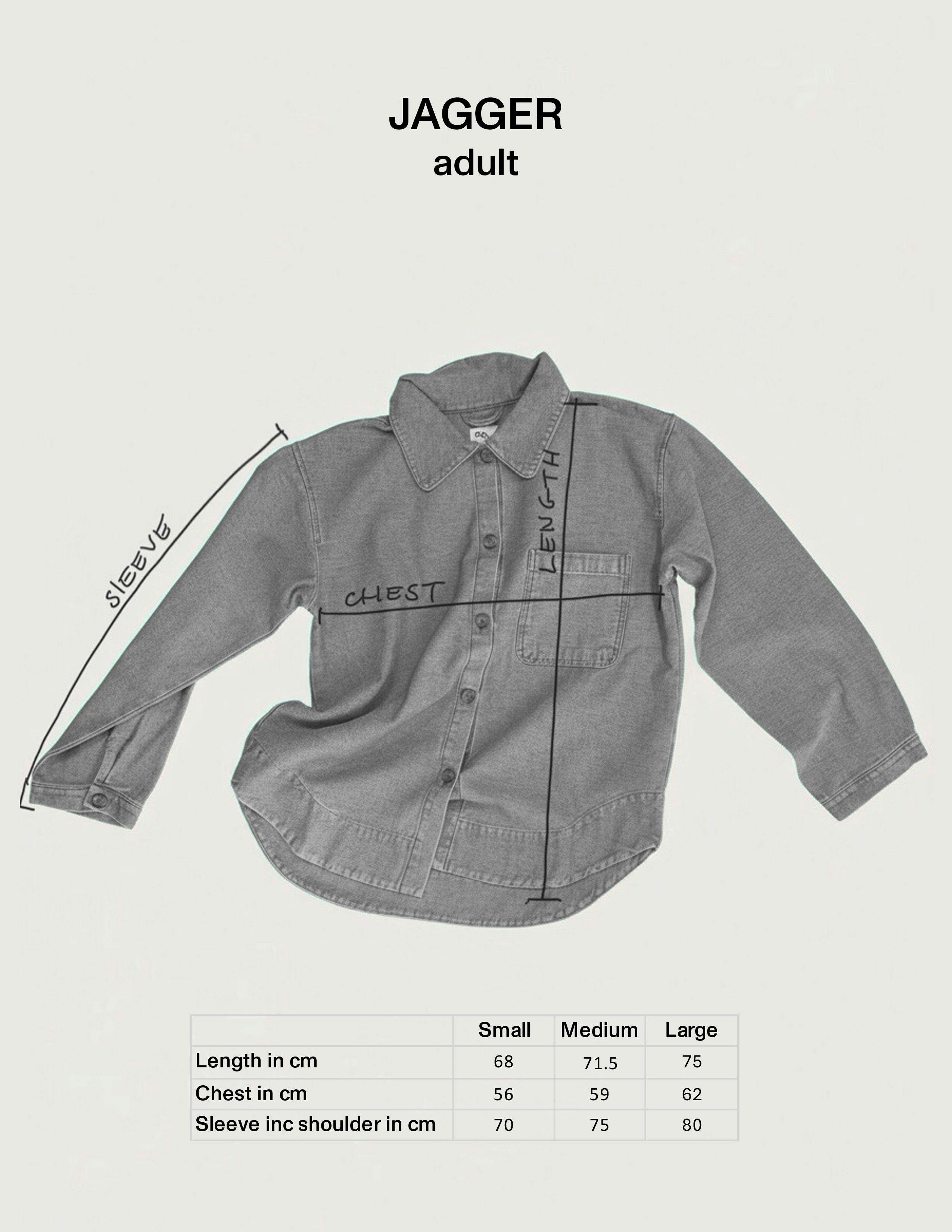 Adult Jagger Rust Cord Overshirt