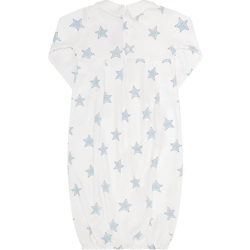 Blue Stars Print Gown