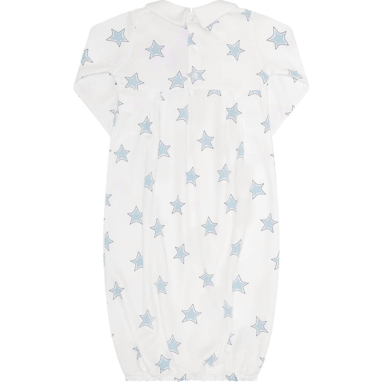 Blue Stars Print Gown