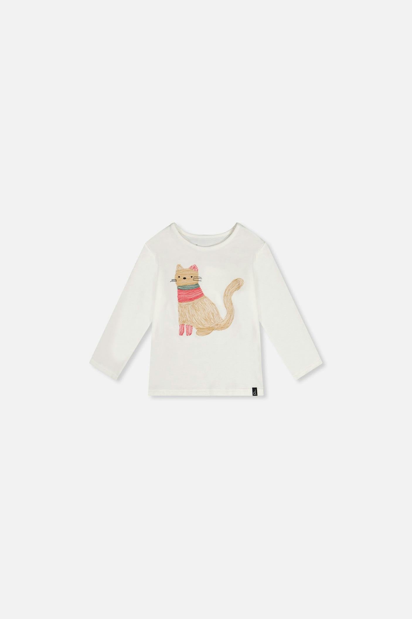 Baby Organic Cotton Long Sleeve T-Shirt Off-White