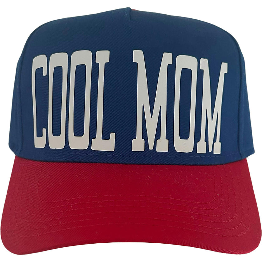 Women's Cool Mom 2-Tone Hat, Tan & Blue - OS