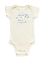 Pizza Gelato Beach Organic Cotton Baby Bodysuit