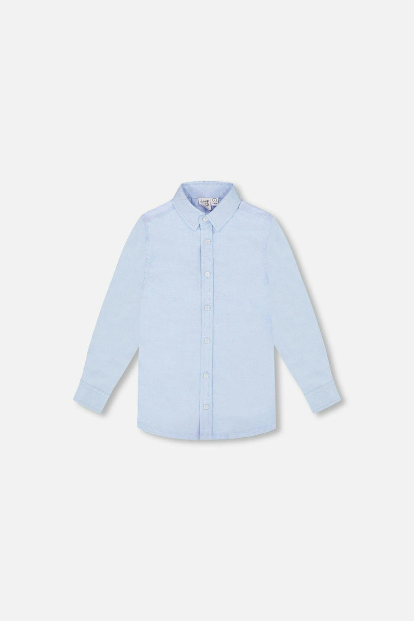 Long Sleeve Button Down Shirt Pale Blue