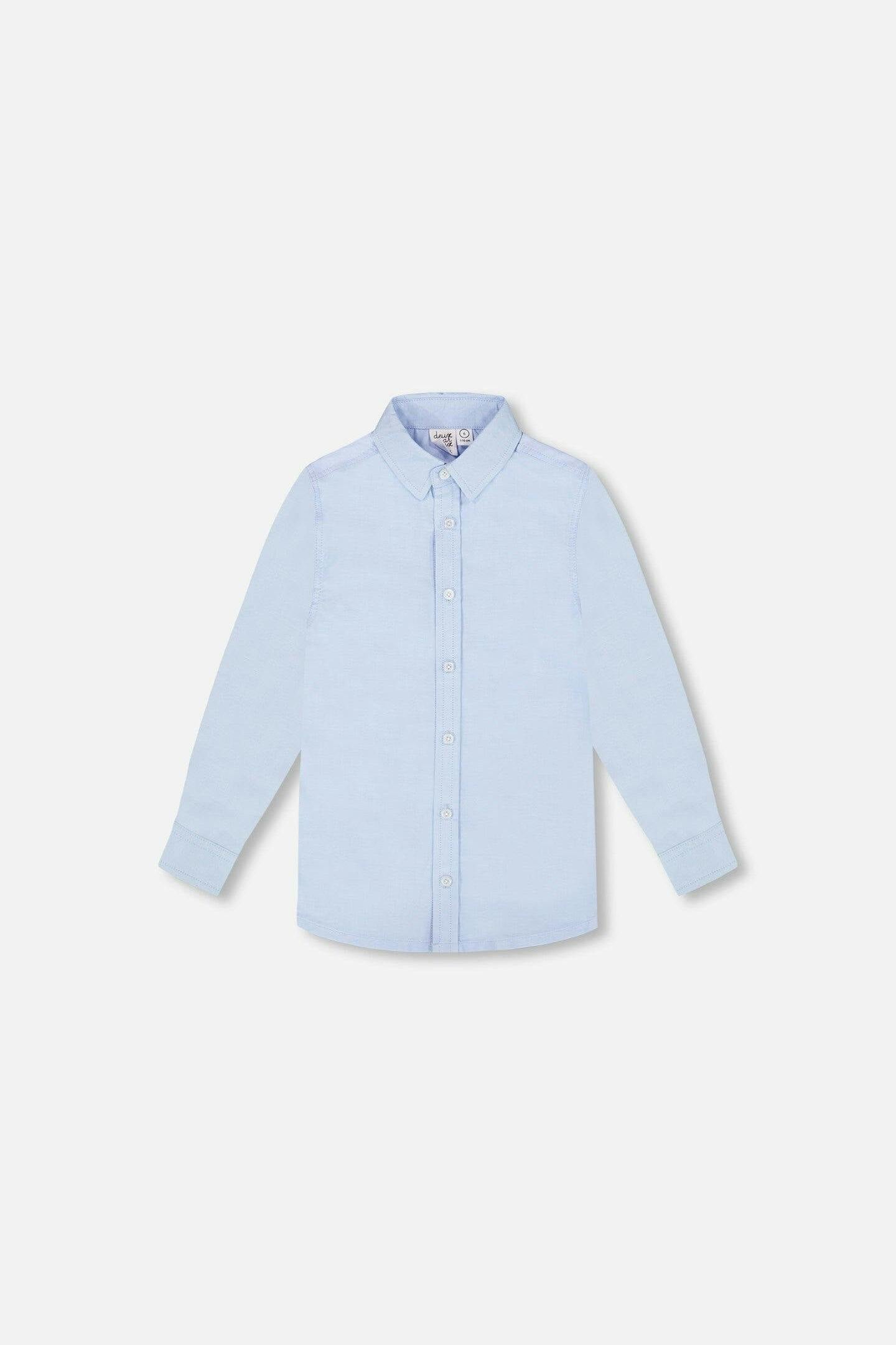 Long Sleeve Button Down Shirt Pale Blue