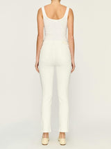 Mara Straight Mid Rise Instasculpt 27" Jeans | White
