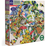 Piece&Love: Poisonous Mushrooms - 500 pc Octagonal Puzzle