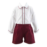Cord Short and Shirt Set