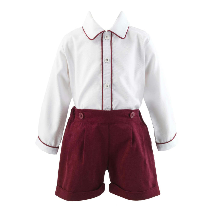 Cord Short and Shirt Set