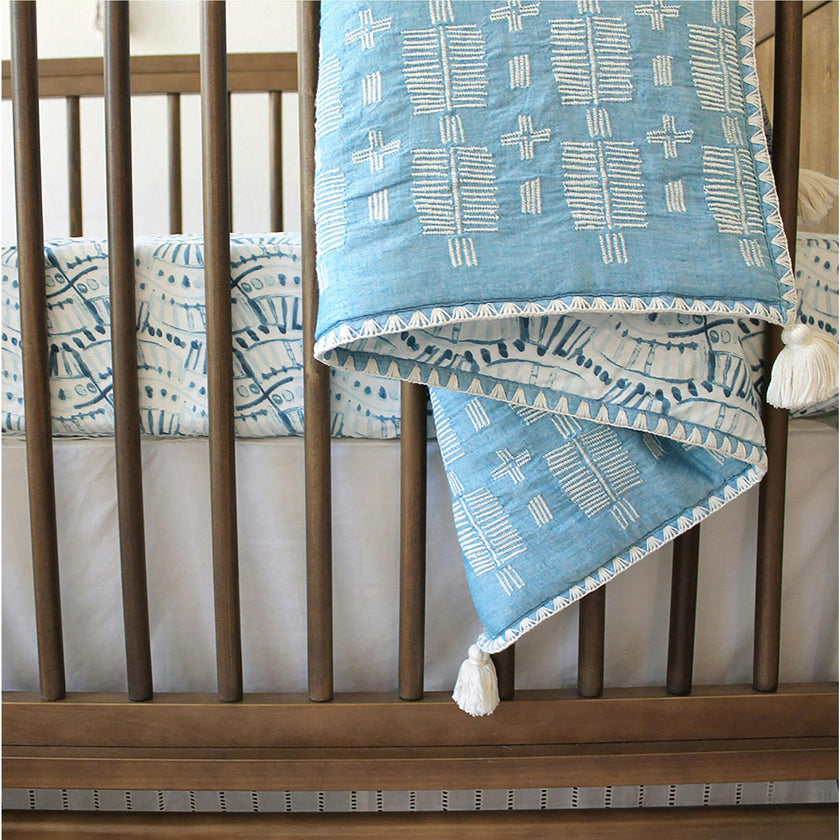 Crib Sheet (Indigo)