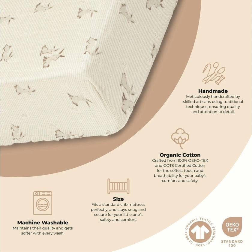 Organic Cotton Fitted Crib Sheet