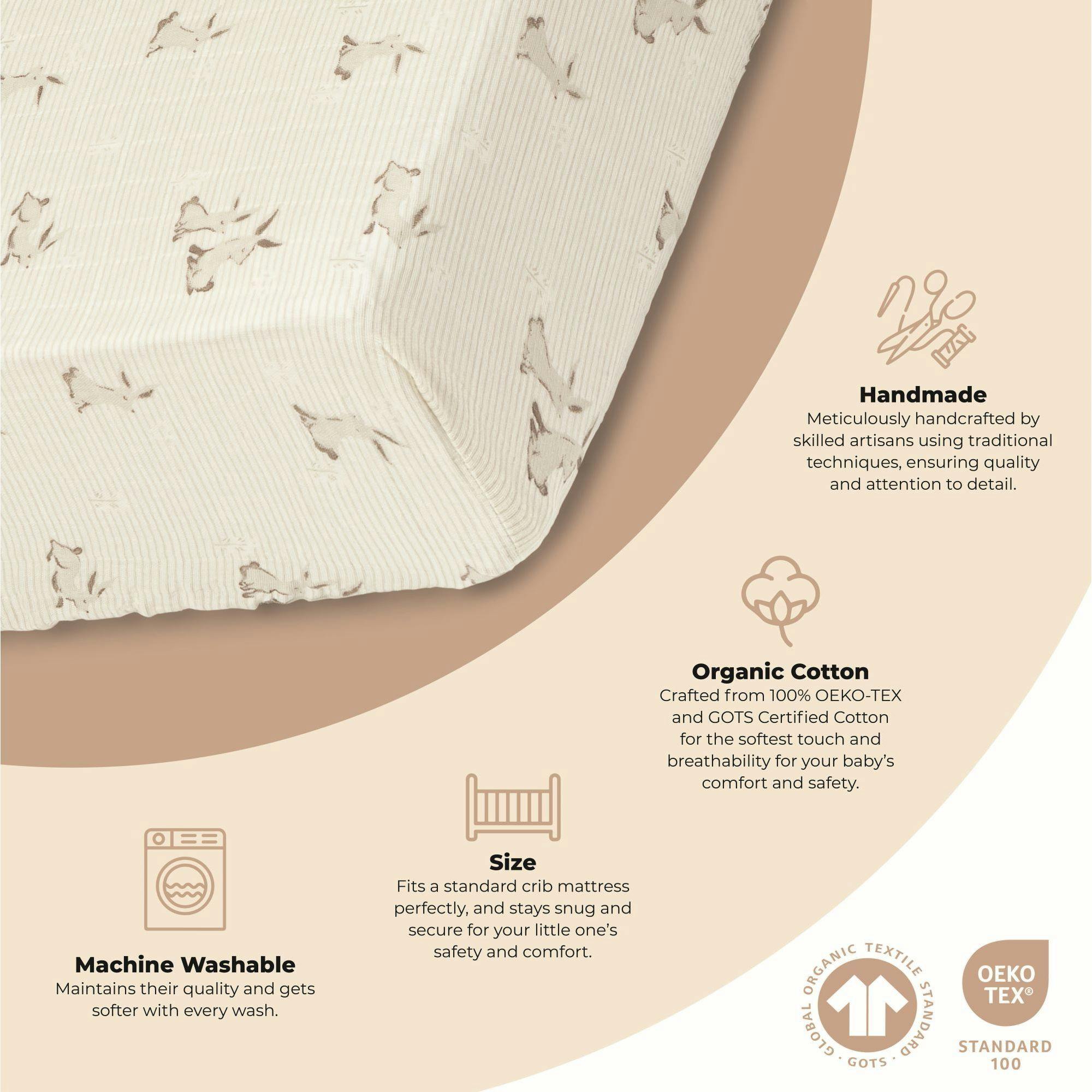 Organic Cotton Fitted Crib Sheet