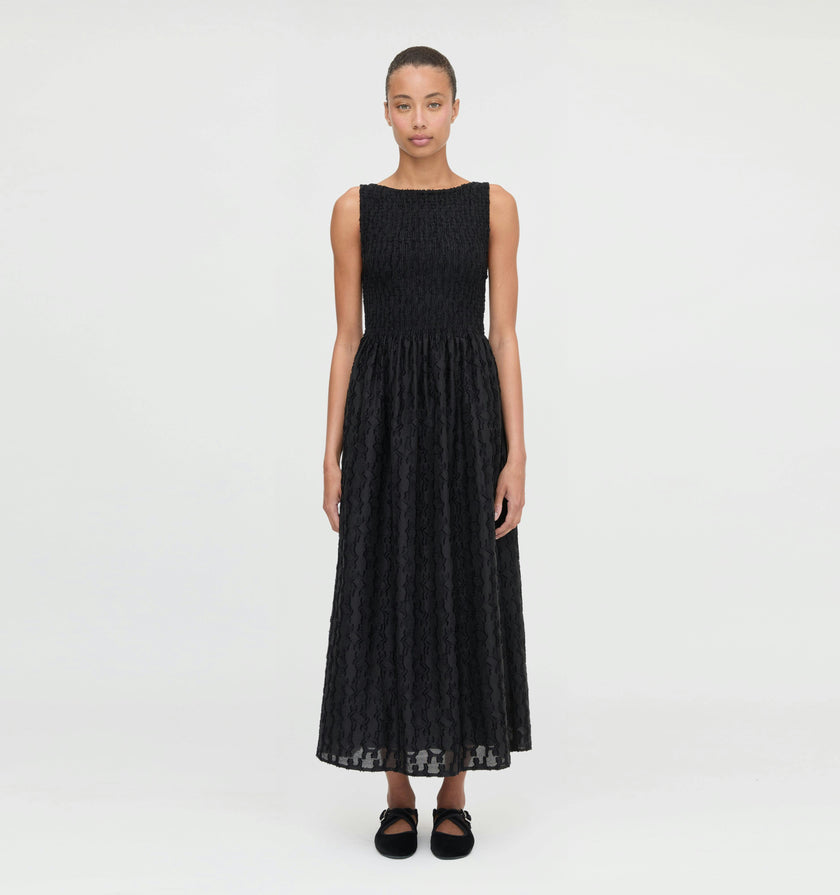 The Cosima Nap Dress - Black Fil Coupé