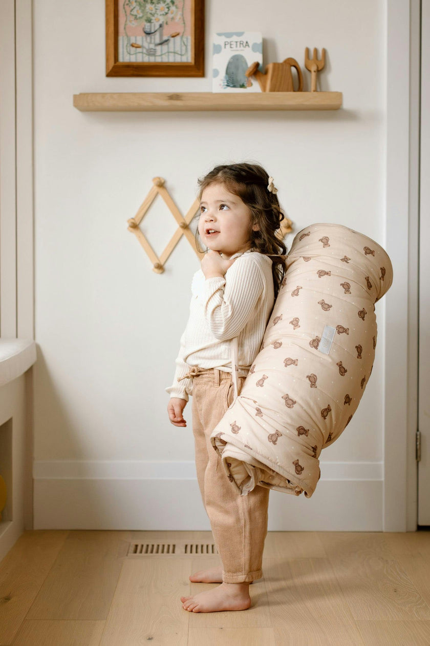 Organic Toddler Nap Roll-N-Rest Mat Set