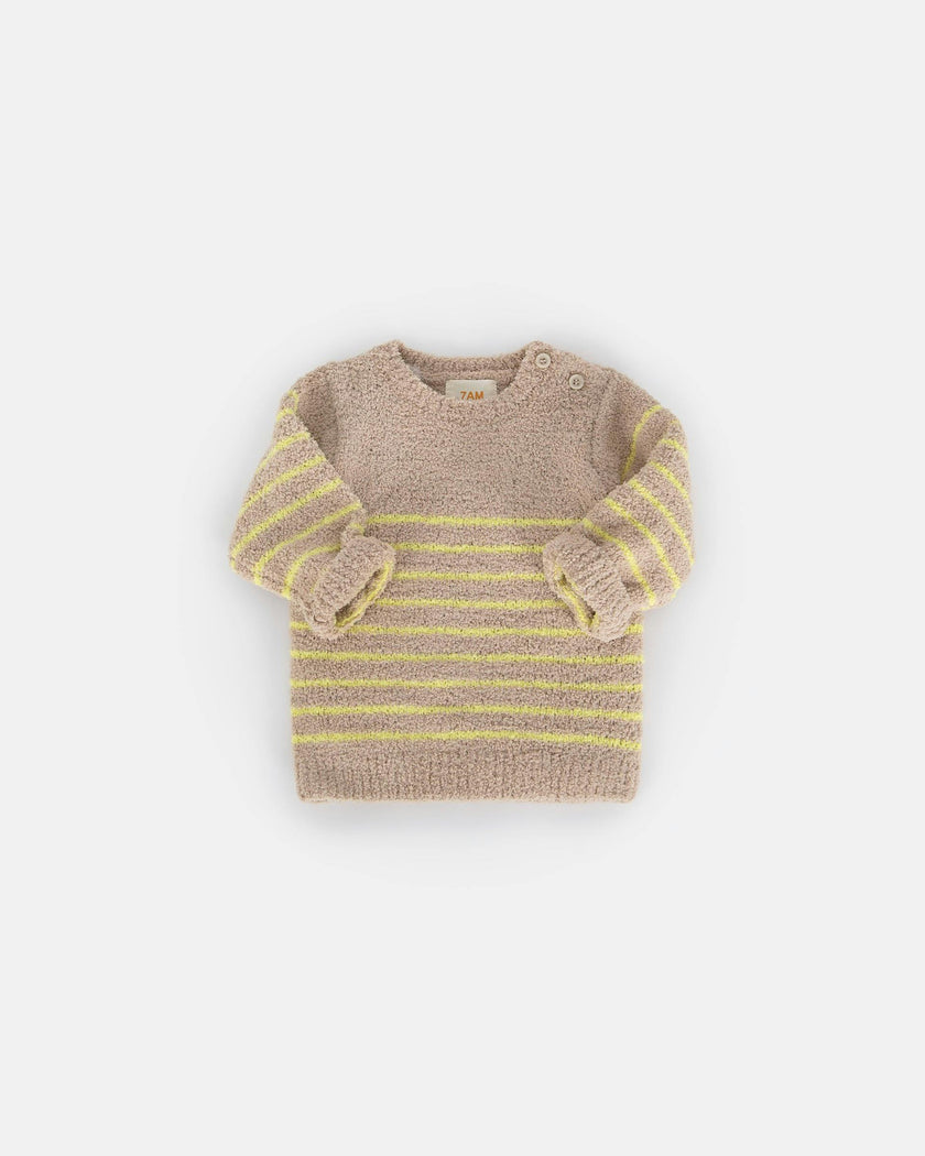 Long Sleeve Top Striped - Fuzzy