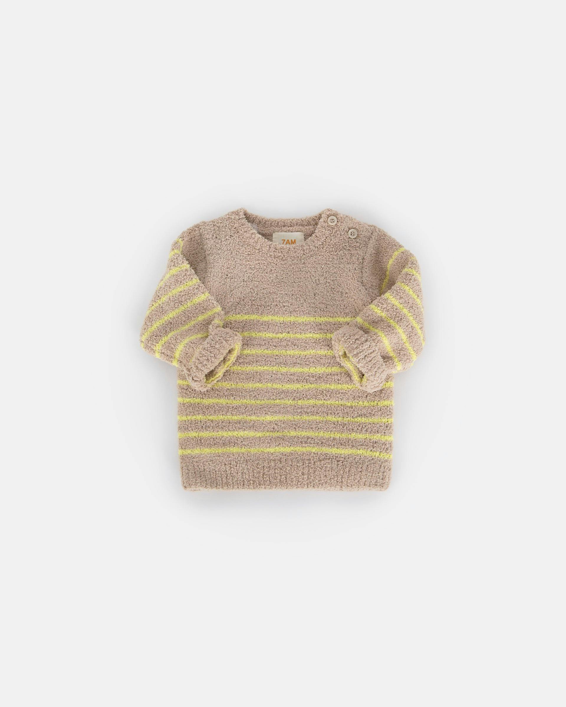 Long Sleeve Top Striped - Fuzzy