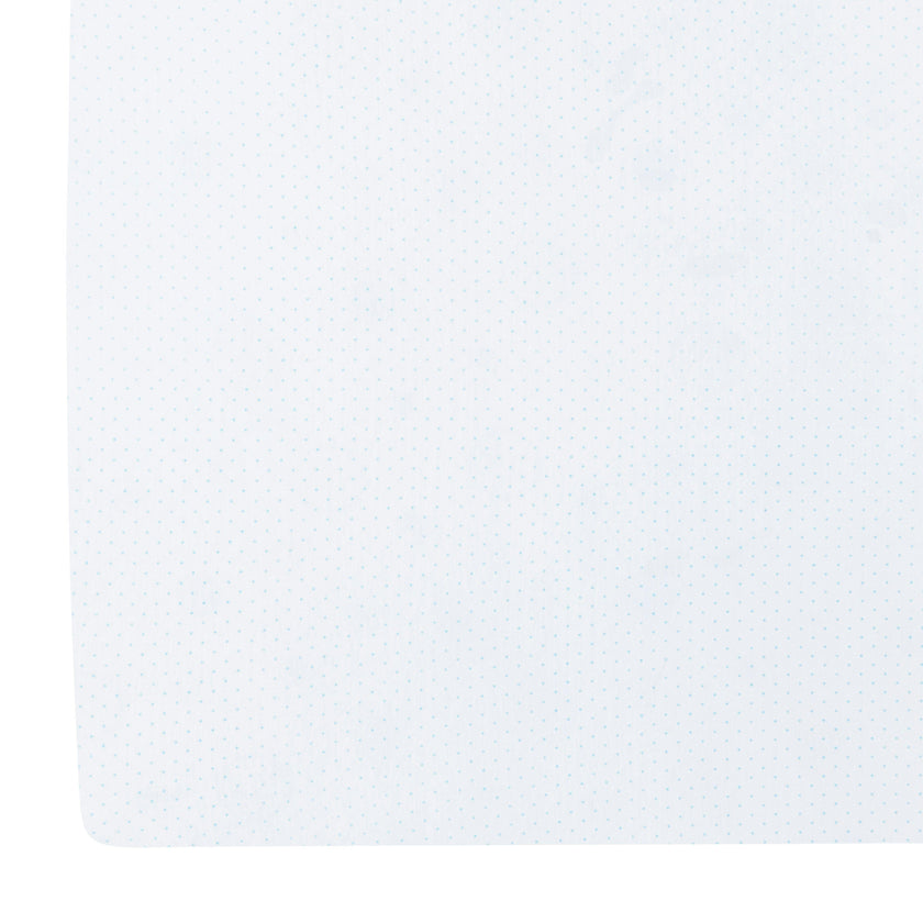 Pima Crib Sheet - Blue Micro Dot