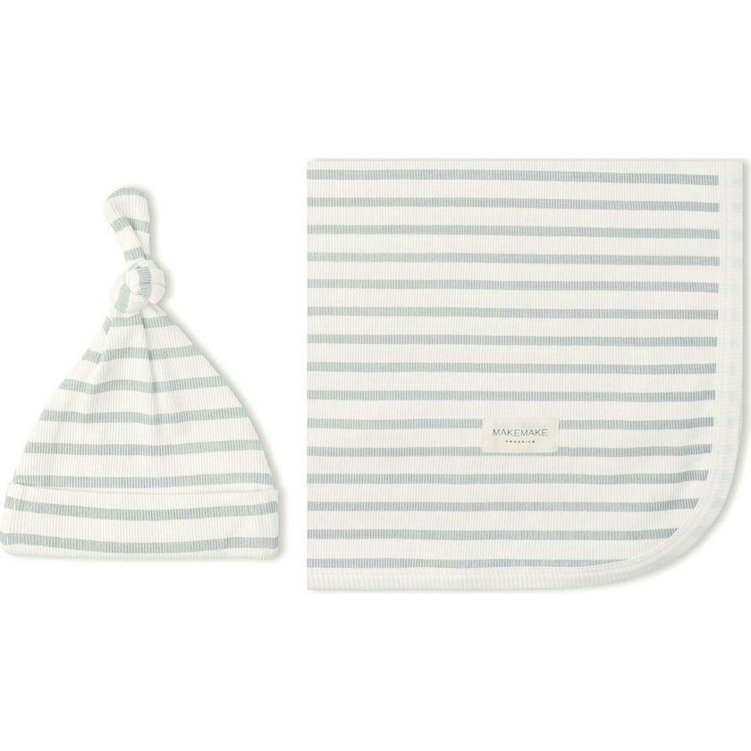Organic Swaddle Blanket & Hat Set
