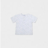 Alfred Baby T-shirt Short Sleeve, White Blue Anchor