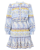 Yoselin Embroidered Mini Dress