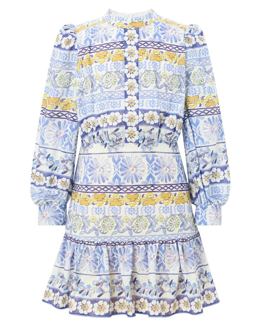 Yoselin Embroidered Mini Dress