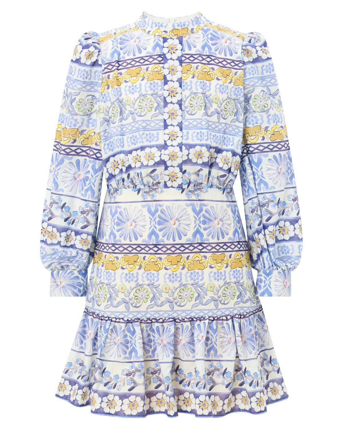 Yoselin Embroidered Mini Dress