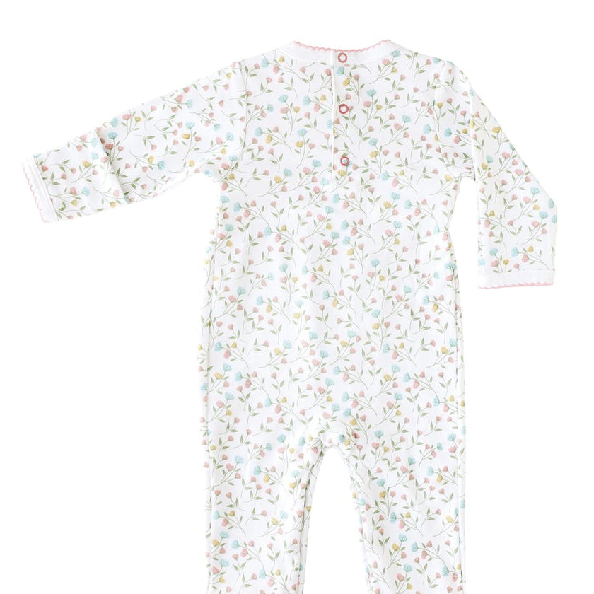 Pink Arabella Smocked Footie