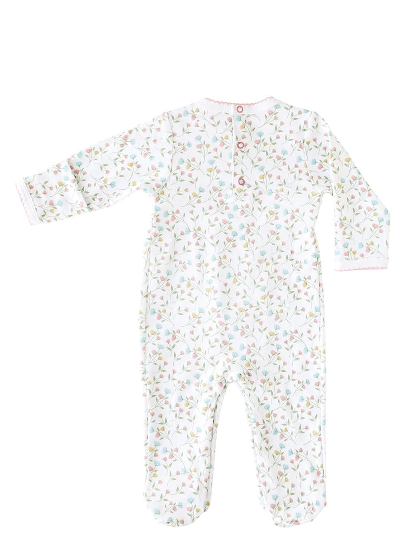 Pink Arabella Smocked Footie