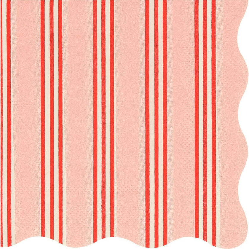 Festive Stripe Small Napkins