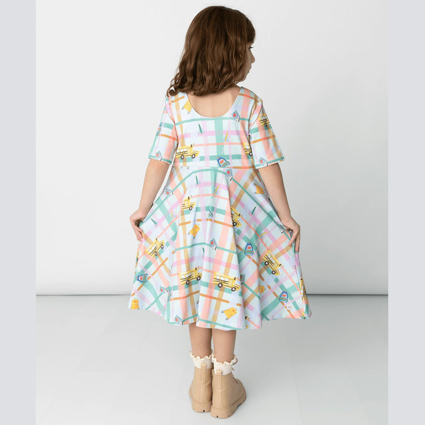 Reese Print Scoop Neck Dress