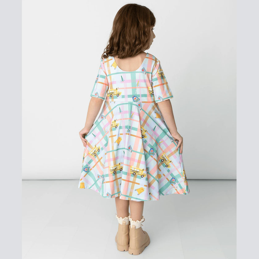 Reese Print Scoop Neck Dress