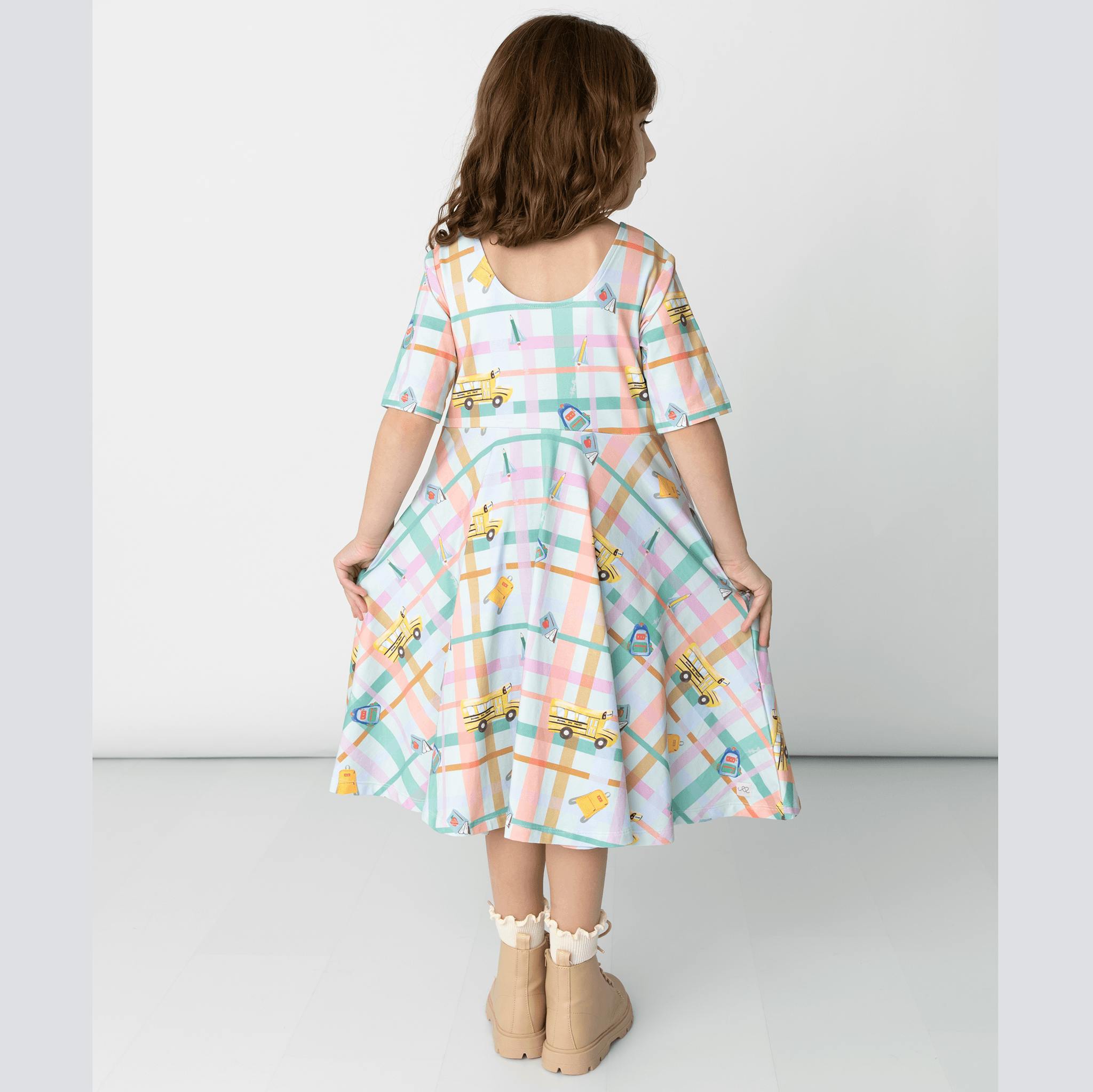 Reese Print Scoop Neck Dress
