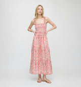 The Azalea Maxi Nap Dress - Coral Corsica Paisley