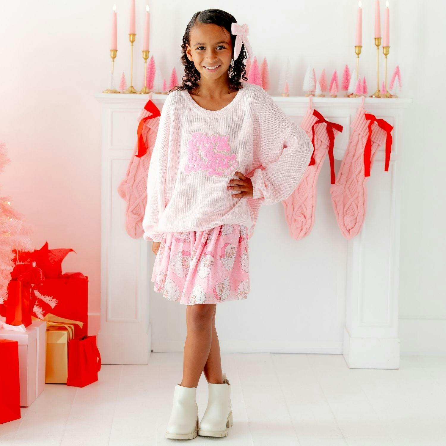 Retro Santa Christmas Tutu Skirt