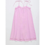 ISLA LACE DRESS PINK