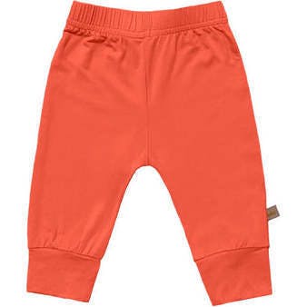 Solid Bamboo Baby Jogger Pants, Pumpkin Orange