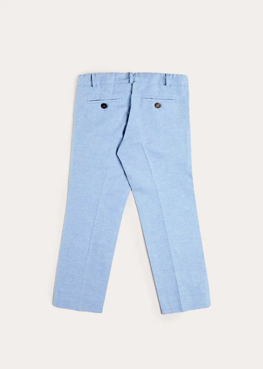 Plain Trousers in Sky Blue (4- 10yrs)