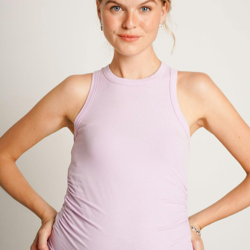 Women's The Ribbed Ruched Maternity Tank