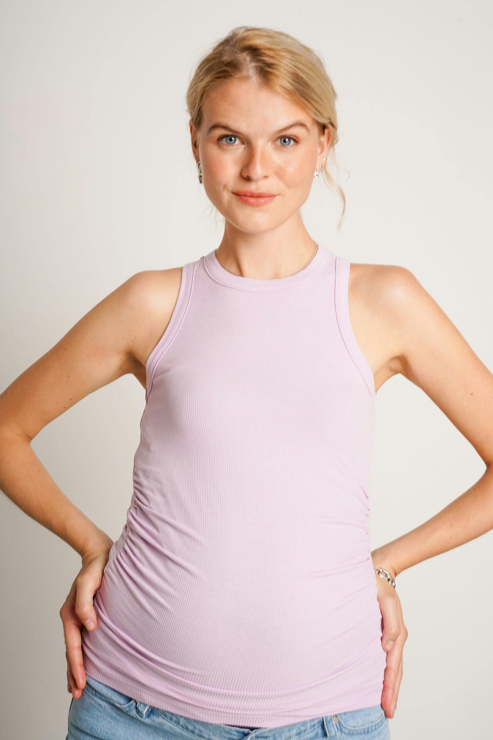 Women's The Ribbed Ruched Maternity Tank