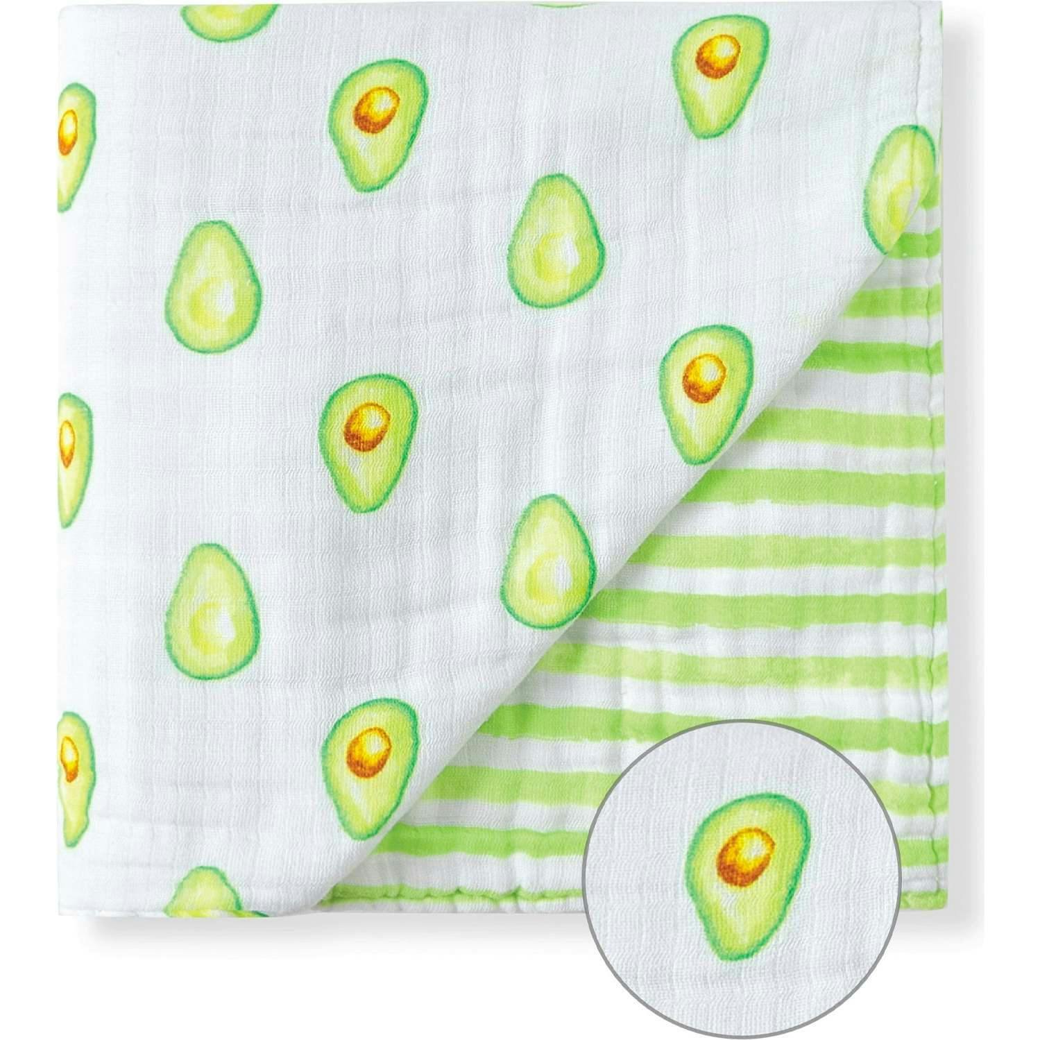 Organic Muslin Four-Layer Reversible Snug Blanket