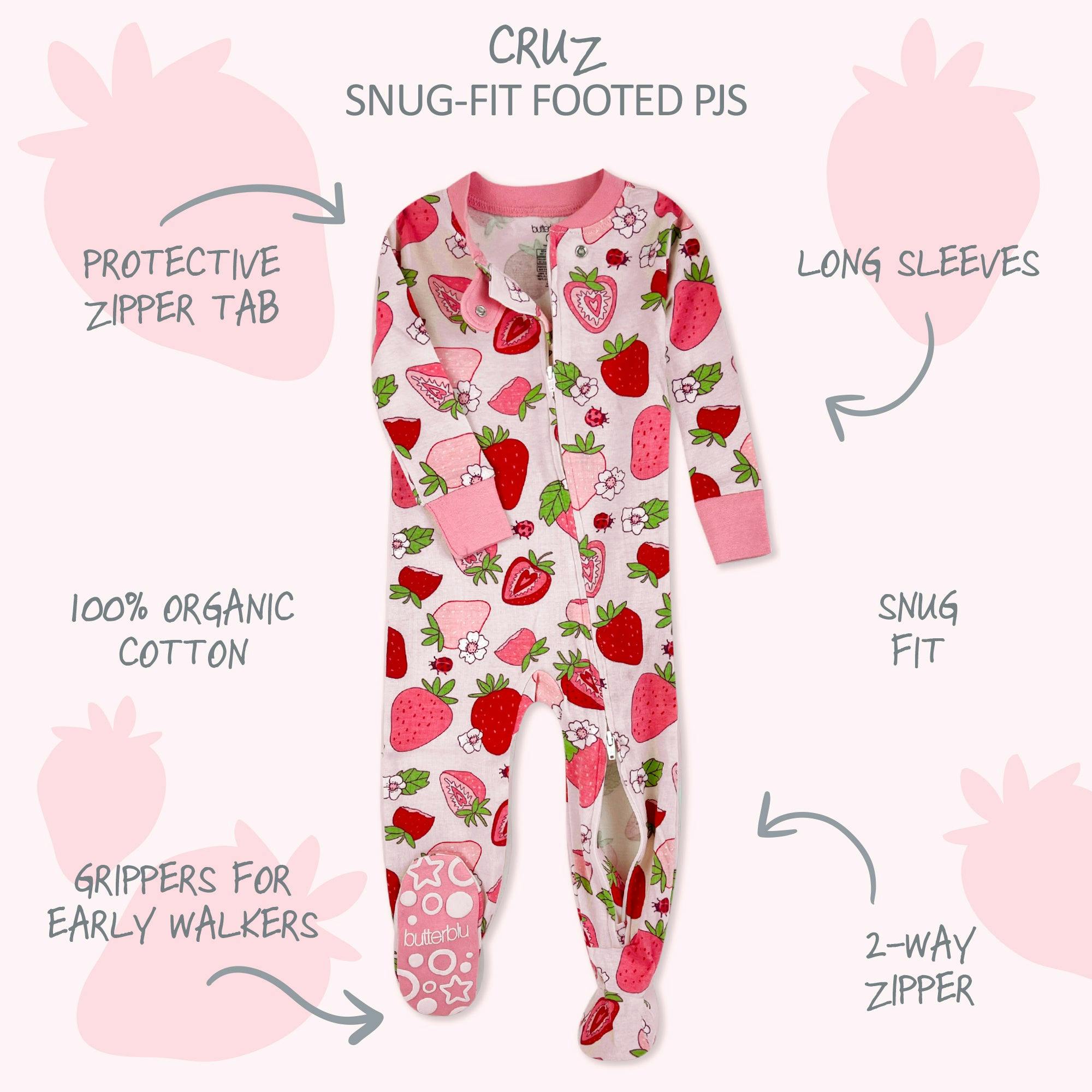 CRUZ Snug Fit Footed Sleeper