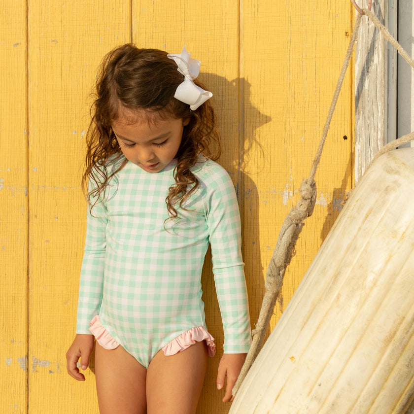 Reese Rashguard in Harbour Breeze Gingham