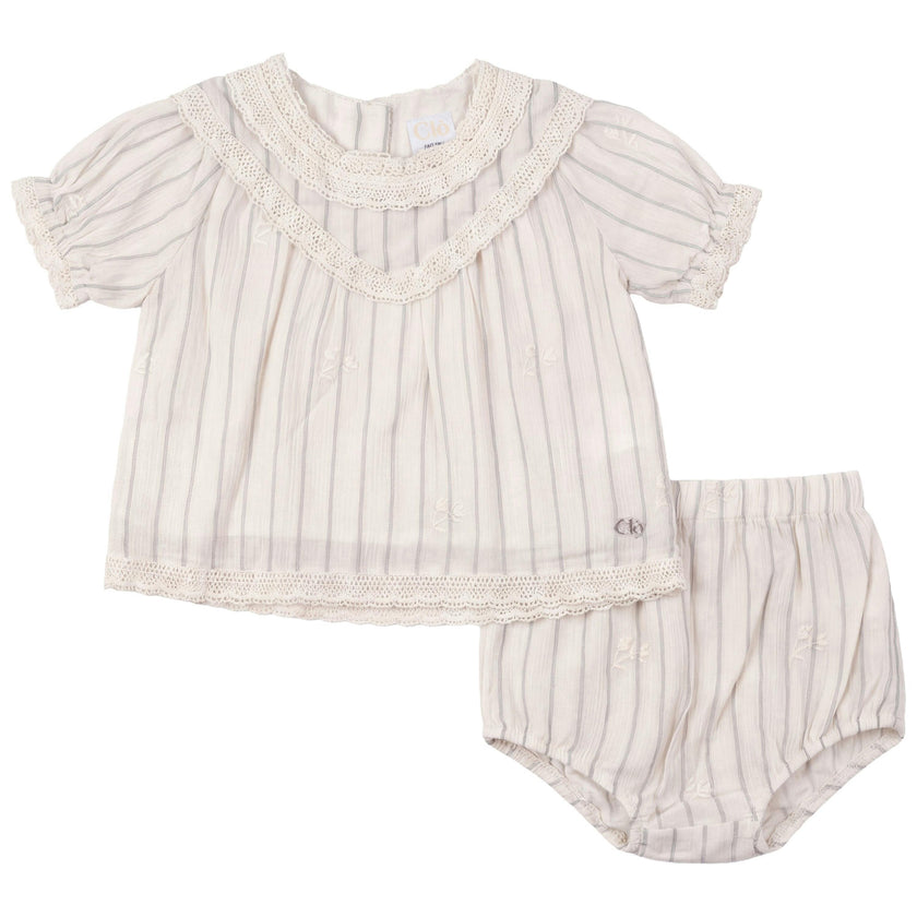Woven Two Piece With Lace