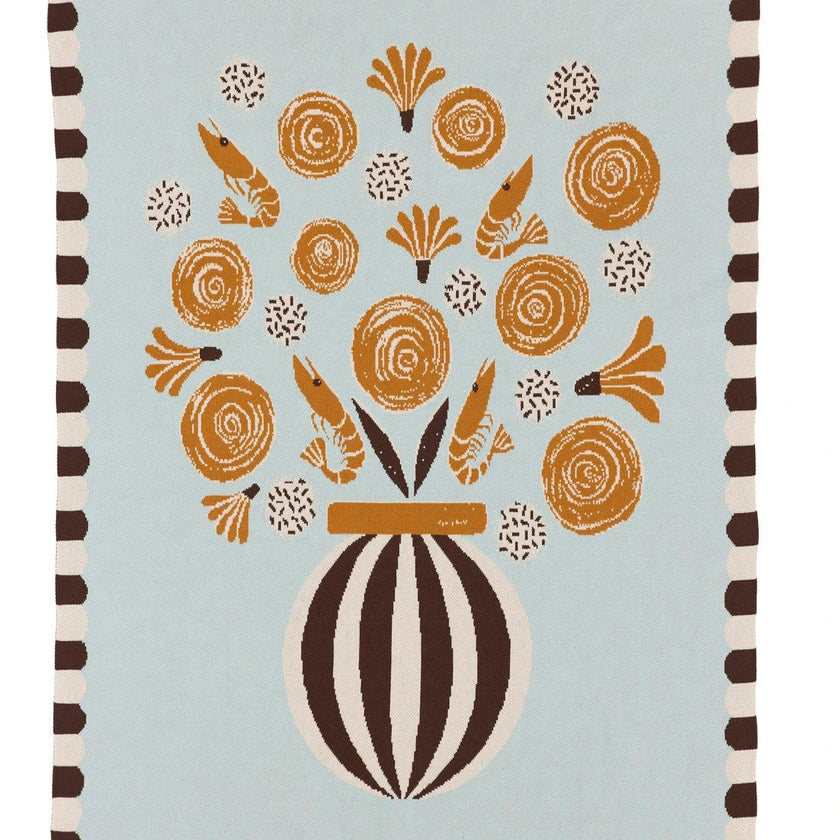 Le Bouquet Knit Blanket