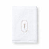 DH Oval Monogram Embroidered Fingertip Towel
