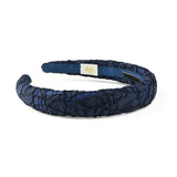Halo Luxe Evelina Lace Headband - Navy
