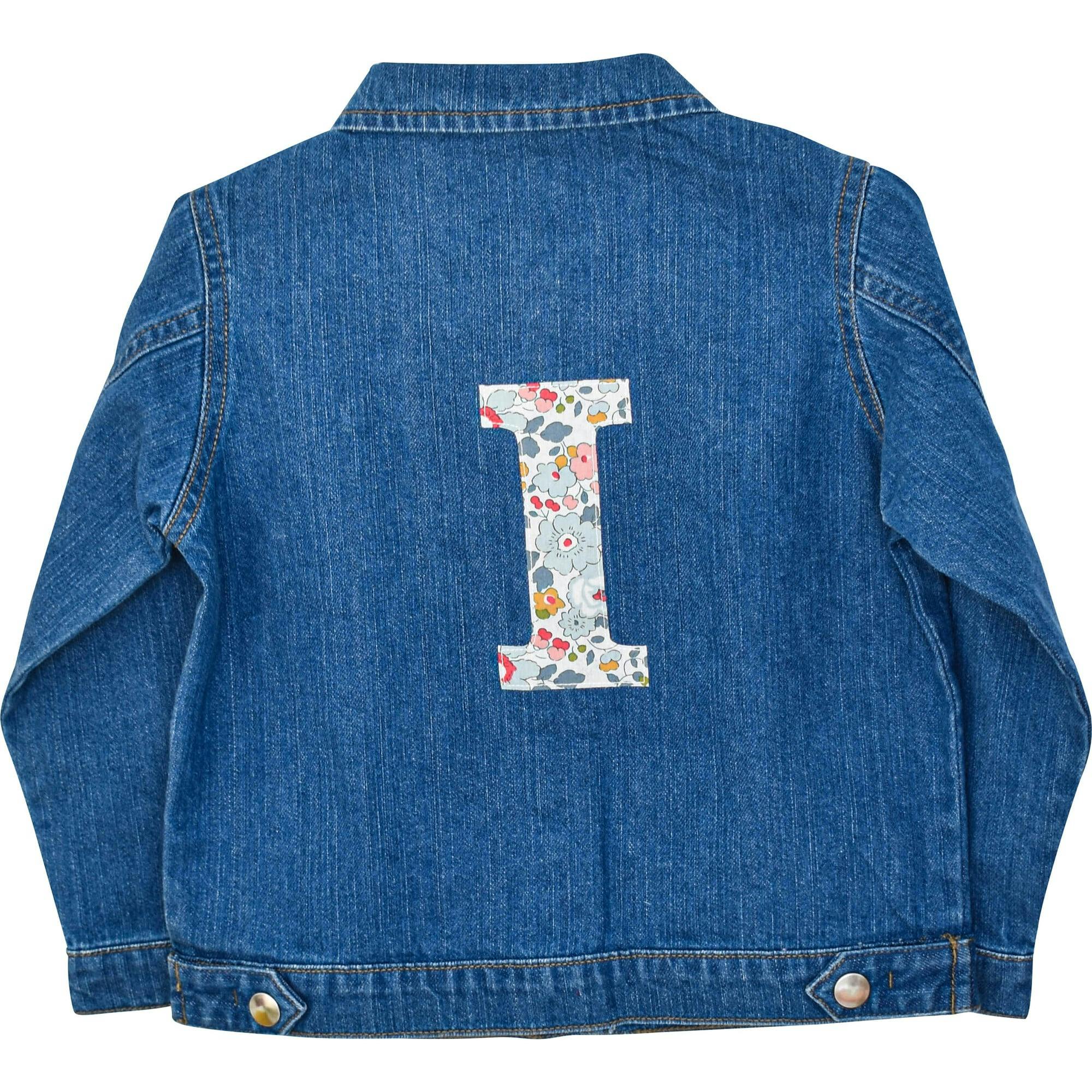 Liberty of London Children's Personalised Denim Jacket, Blue