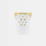 Broderie Anglaise Lace White Cups